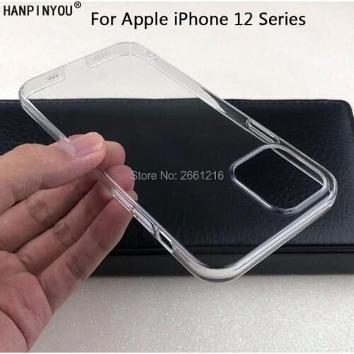 For Apple iPhone 13 12 Pro Max Mini Hard PC Camera Protect Case Ultra Thin Clear Hard Plastic DIY Full Cover Protective Skin