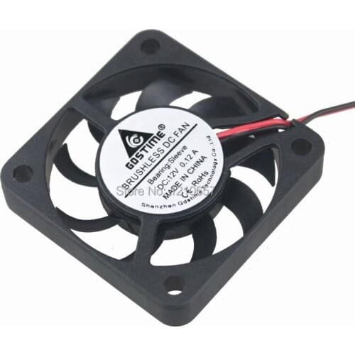 100 PCS LOT Gdstime Brushless DC 4cm 40x7mm 4007 12V 2Pin 40mm Cooler Cooling Fan