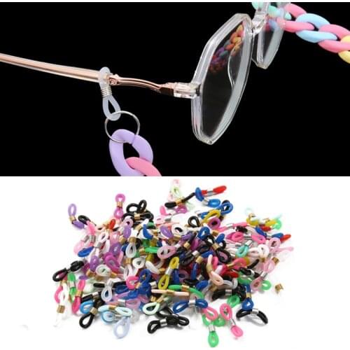 20Pcs Ear Hook Eyeglasses Spectacles Chain Glasses Retainer Ends Rope Sunglasses Cord Holder Strap Retainer End Loop Connector