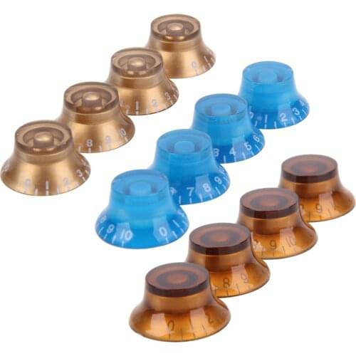4pcs Control Knob Acrylic Guitar Volume Tone Speed Lightweight Portable Music Elements for Music Electric Guitar