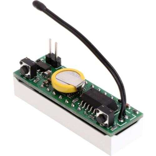 Car 3 in 1 LED DIY Digital Clock Temperature Voltage Module Electronic DC 5~30V R2LC