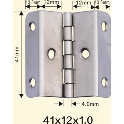 Freeshipping 41*12*1mm Iron Metal Hinge Sewing Machine Folding Table Furniture Flip Tray Hinges Big Door Hinges