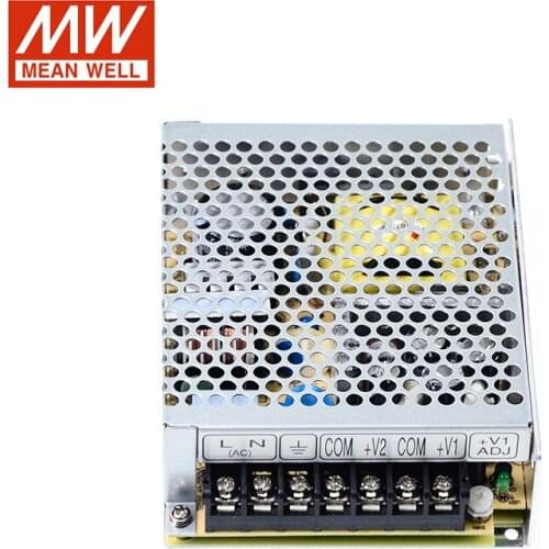Mean Well Power Supply RT65-B 64.6W Triple Output Switching 5V 12V -12V DC 5A 2.8A 0.5A