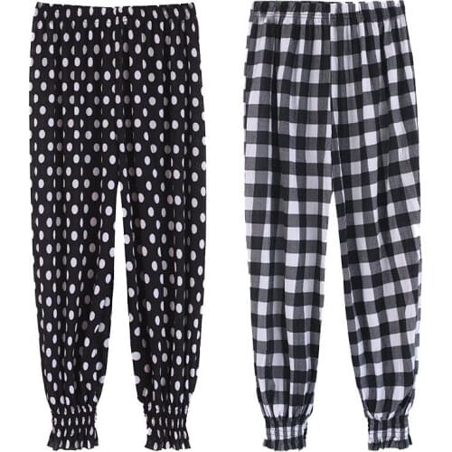 Women Elastic Waist Drawstring Trousers Pants Soft Ice Silk Pants Loose Summer Sport swear WomenS Pants New Bottoms