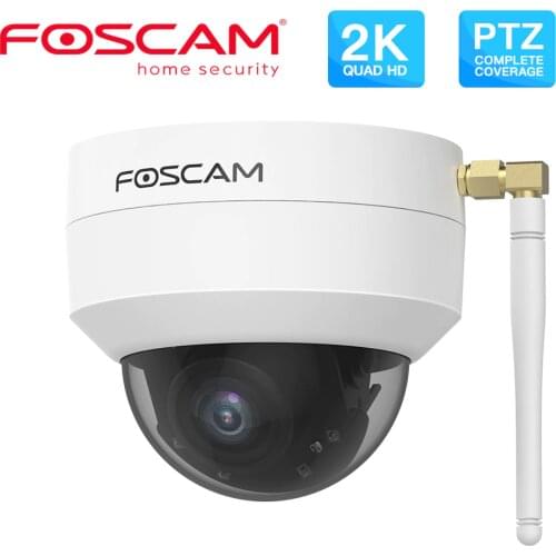 Foscam D4Z 4MP Wireless PTZ Dome IP Camera 4X Optical Zoom 20m Night Vision Supports 128G Micro SD Card