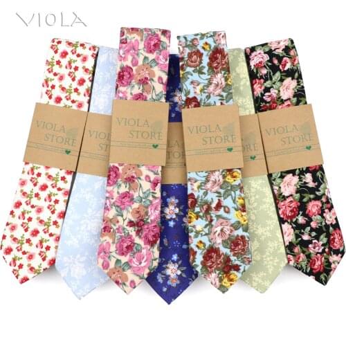 Fashion New Floral Bright Colorful Print 6cm Soft Cotton Tie Wedding Birthday Party Suit Tuxedo Casual Gift Men Cravat Accessory