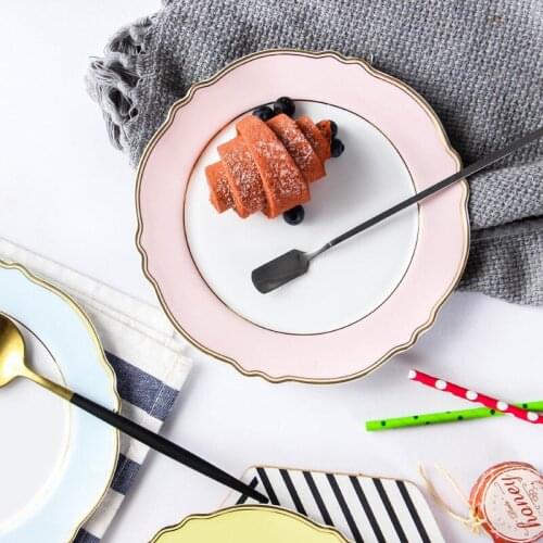 Nordic Creative Ceramic Plate Home Breakfast Plate ins Net Red Phnom Penh Steak Plate for Baroque Dinner Plate Tableware