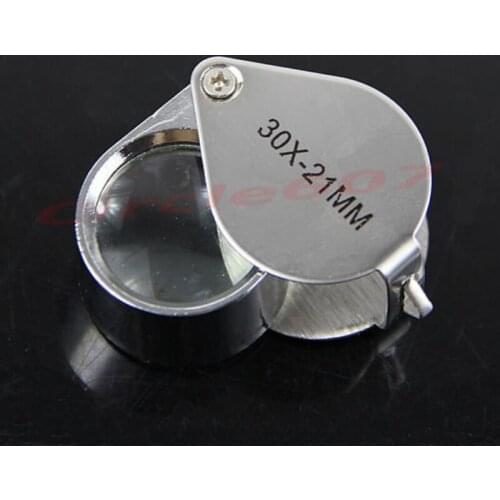 Triplet Jewelers Eye Loupe Magnifier Magnifying Glass Jewelry Diamond 30x21mm m19