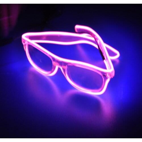 Flashing EL wire Led Glasses Luminous Party Christmas Halloween Lighting Colorful Glowing Gift For Dj Bright Light Decoration