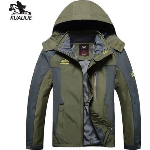 Jacket men L-6XL 7XL 8XL spring autumn New Splicing Mens Windbreaker jackets Hooded Windbreakers Mens Leisure Thin section coat