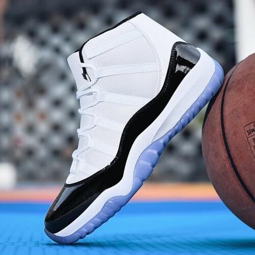Mens Basketball Shoes Breathable Cushioning Non-Slip Wearable Sports Shoes Gym Training Athletic High Top Man Basket Sneakers