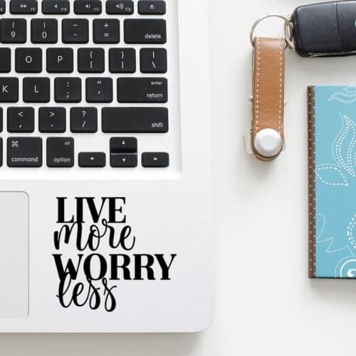 Inspired Life Quote Trackpad Decal Laptop Sticker for Macbook Pro 16" Air Retina 11 12 13 14 15 inch Mac Book Skin Asus Notebook