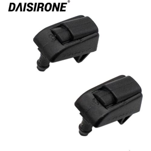 2 pcs Front Windshield Wiper Washer Jet Nozzle For Skoda Octavia 1Z 5E A5 A7 1Z0955985 Black Plastic