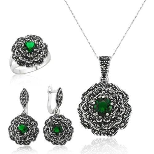 Original silver, Agate Rose Set ,Most Special Jewelry Sets Suitable and Quality Products Types