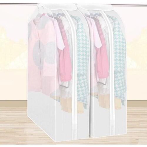 Hanging Garment Bags for Closet Storage Garment Rack Cover Sealed Wardrobe Clothes Protector for Coats Suit Dust Cover Protector
