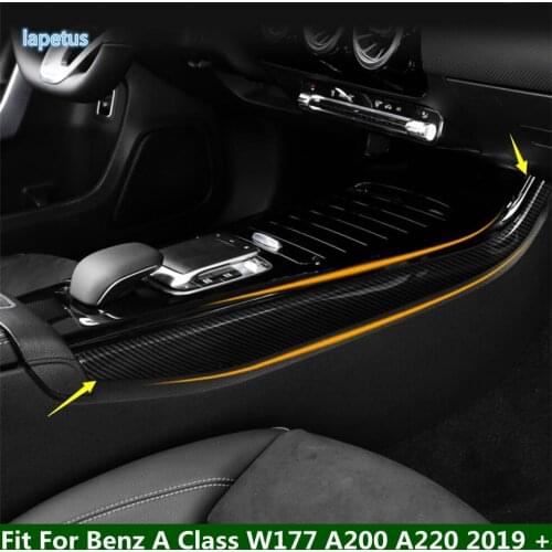 Stalls Interior Gear Shift Box Side Trim Strip Decoration Cover For Mercedes Benz A Class W177 A200 A220 2019 - 2021 Accessories