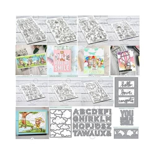Animal Clear Stamps for Scrapbooking Tampons Transparent Seal Background Stamp Card Painting Making Diy