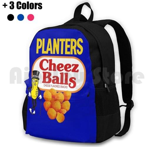 Planters Cheez Balls Outdoor Hiking Backpack Riding Climbing Sports Bag Planters Peanut Cheese Balls Snack Food Cheetos Fritos
