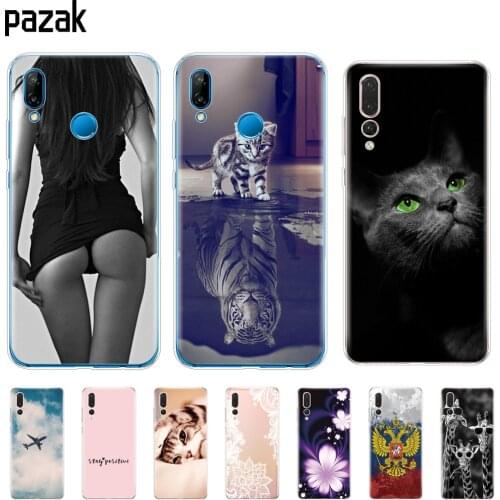 Silicone phone Case For huawei P20 LITE cases covers for huawei p20 pro phone back cover for huaweiP 20 Lit Coque etui clear