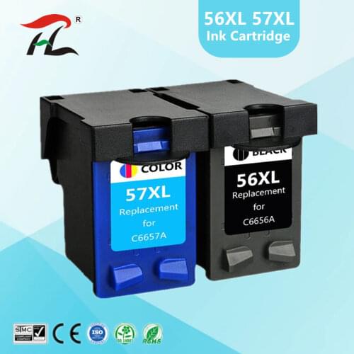 56XL 57XL ink cartridge replacement for hp 56 57 for hp56 hp57 Deskjet 450 450cbi 450ci 450wbt F4140 F4180 5150 5550 printer