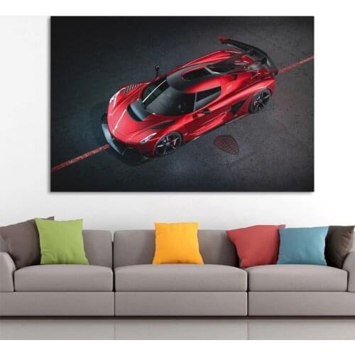 Home Decoration Koenigsegg Jesko Wall Art Prints Pictures Modular Red Supercar Poster Painting Cuadros On Canvas For Living Room