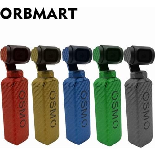 ORBMART 3M Waterproof Carbon Fiber Sticker Self-adhesive Label For DJI Osmo Pocket Stabilized Handheld Gimbal Camera