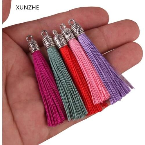 XUNZHE 10PCS Mini Metal Cap Tassel Jewelry Curtain Clothing Decorative Accessories DIY Key Cell Phone Bag Fringe Trim Tassels