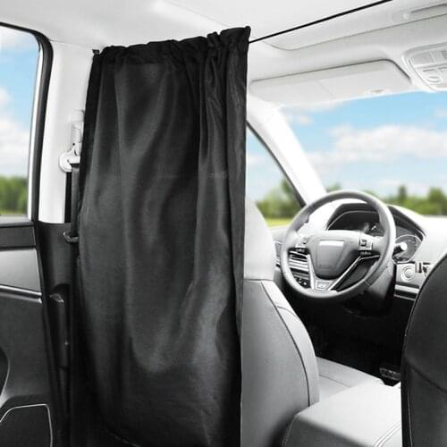 2PCS 69*82cm Car Isolation Curtain Partition Protection Commercial Air-conditioning Sunshade Privacy Curtain For Taxi Cab