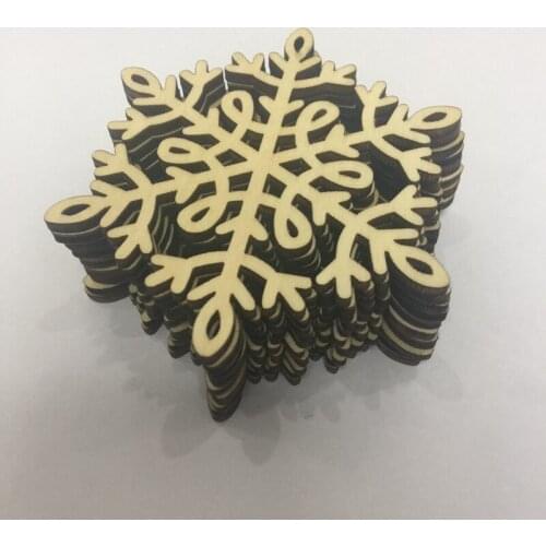 20 pcs laser cut wood snowflake gift tags wooden christmas decoration christmas ornaments snowflakes