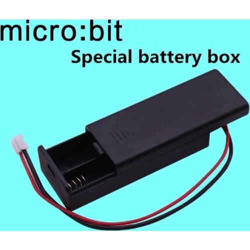 2AAA two section seven battery box, BBC micro bit switch battery seat 3V (without battery 7 and micro bit board)