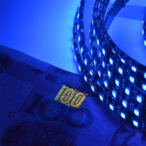 5M UV Led Strip Light 5050/3528 SMD 60leds/120leds/m 395-405nm Ultraviolet Ray LED Diode Ribbon Purple Flexible Tape Lamp