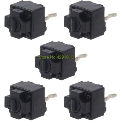 5Pcs Original Mouse Square Micro Switch Button EVQP0E07K Baolei Shark IE4.0 Black Spots 6x6x7.45 Drop Shipping Support