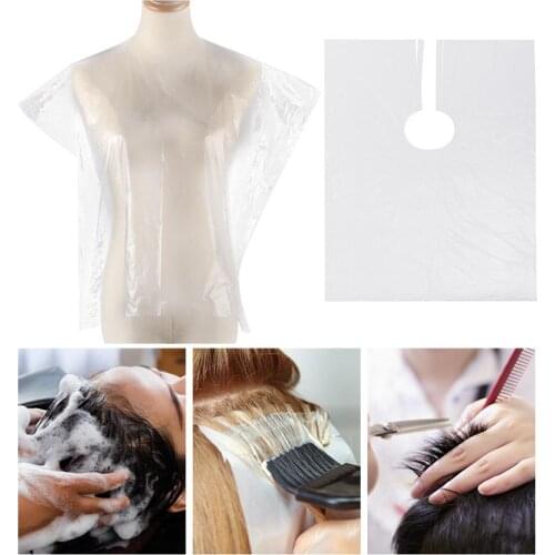50/100Pcs Disposable Waterproof Dye Perm Collar Haircut Apron Hairdressing Cape home accessories dropshipping