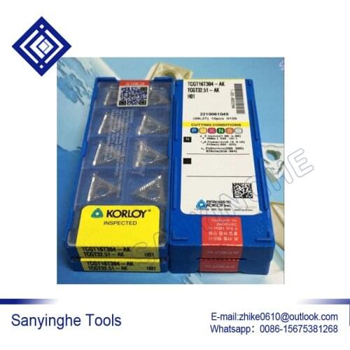 Free shipping high quality 50pcs/lots TCGT16T302-AK H01 / TCGT16T304-AK H01 cnc carbide turning inserts