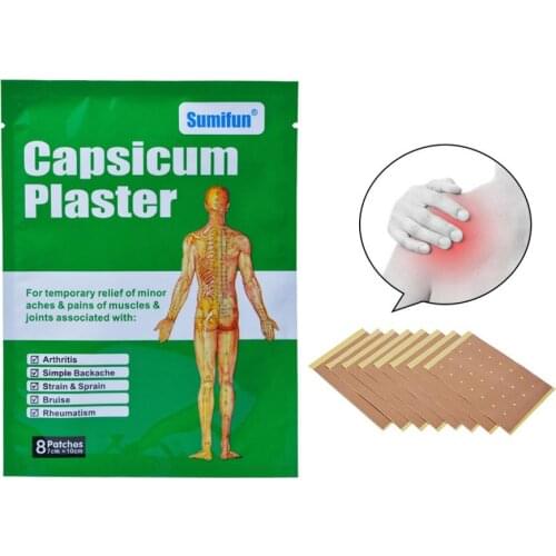 8Pcs Muscle Strain Sprain Neck Back Joint Pain Patch Body Massage Health Care