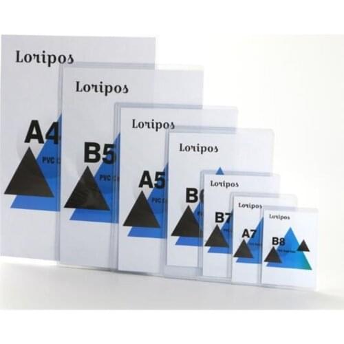 A6 A4 A5 Hard Paper Sign Tag Price Card Label Sleeve Pouch Film Plastic Bag Pvc Qr Code Scanner Envelope Protect Cover Pocket