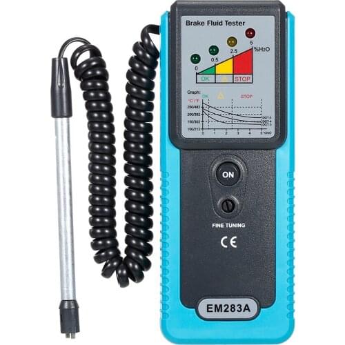 Car Brake Fluid Tester Oil Moisture Water Detection with High-Precision Probe for Car DOT3 DOT4 DOT5 Brake Fluid Diagnostic Tool