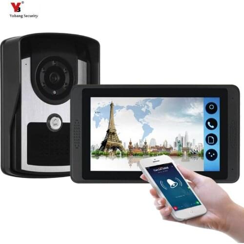 7 inch WIFI IP Video Door Phone Intercom Wireless Door Bell Door Speaker Access Control System Touch Screen