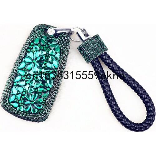 For Audi a4l a5 q5l q7 tt Key Case Key Chains Fashion Creativity Handmade Diamond Inlaid Woman