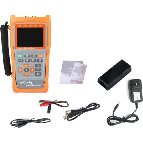 3.5" LCD CVBS CCTV Monitor AHD Camera Tester Digital RS485 Flashlight PZ Control Address Scan Data Monitor Meter