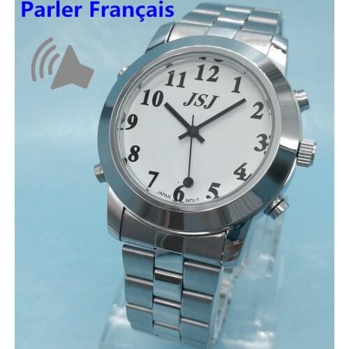 French Talking Watch for Blind or Low Vison People Le Francais Parle With Alarm Function