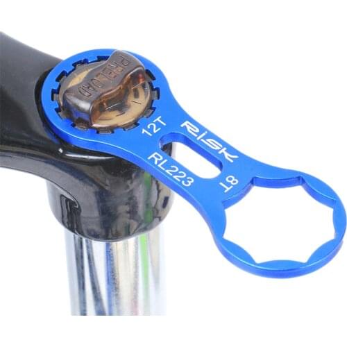 For RISK Aluminum Bicycle Front Fork Repair Tool For SR Suntour XCR/XCT/XCM MTB Bike Front Fork Cap Wrench Disassembly Tools