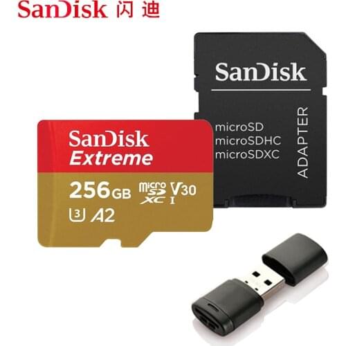 SanDisk Extreme/Ultra Micro SD 128GB 32GB 64GB 256GB 400GB Memory Card 32 64 128 GB Micro SD Card SD/TF Flash MicroSD U1/U3 4K