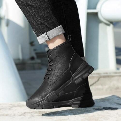 Sneakers Sneaker leisure running for fashion mens sale leather Mens men flat boots sport hot sneaker shoe male black Casual man