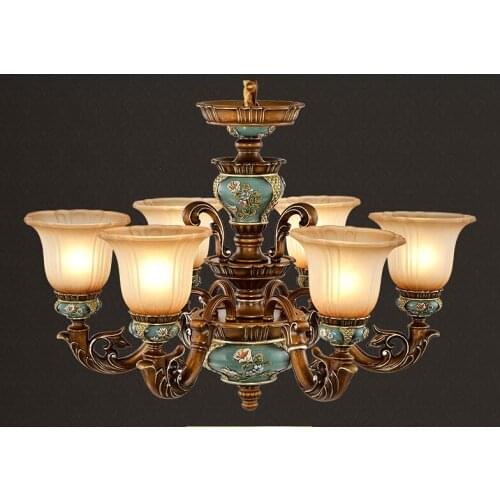 European-style retro living room chandelier