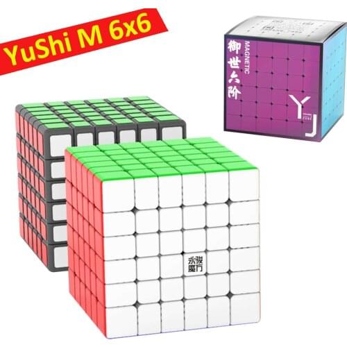 YongJun YuShi M 6x6 Magnetic Cube YJ YuShi 6x6 magnetic Speed Cube RuiShi 6x6 Cubo Magico Puzzle Toys Gift for kids