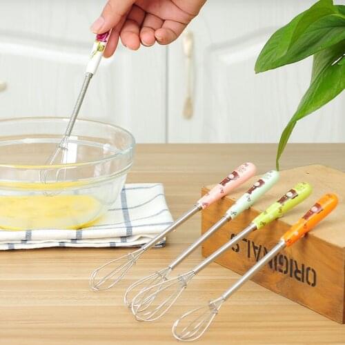 Fashion compact hand ceramic cartoon handle Eggbeater kitchen cake baking agitator Eggbeater
