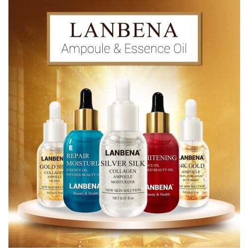 15ml Ampoule Skin Serum Essential Oil Hyaluronic Acid Face Cream Whitening Firming Moisturizing Nourishing Skin Care