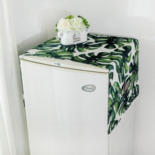 Pastoral Washing Machine Covers Refrigerator Dustproof Covers With Storage Bag Microwave Oven Covers Cleaning Accessories Case