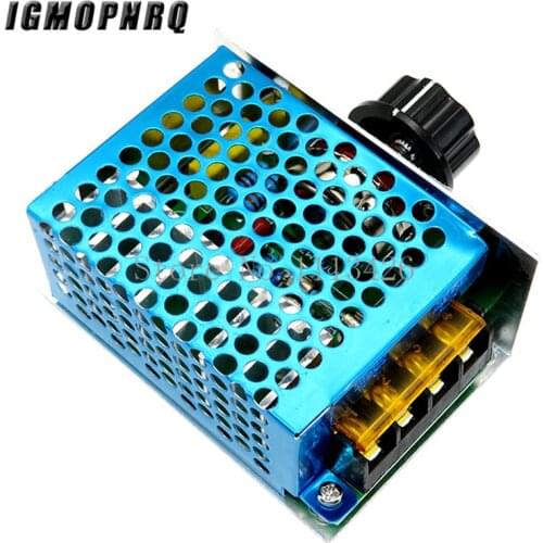 4000W AC 110V-220V SCR Adjustable Motor Speed Controller Control Dimming Dimmers Voltage Regulator Thermostat Import High-power